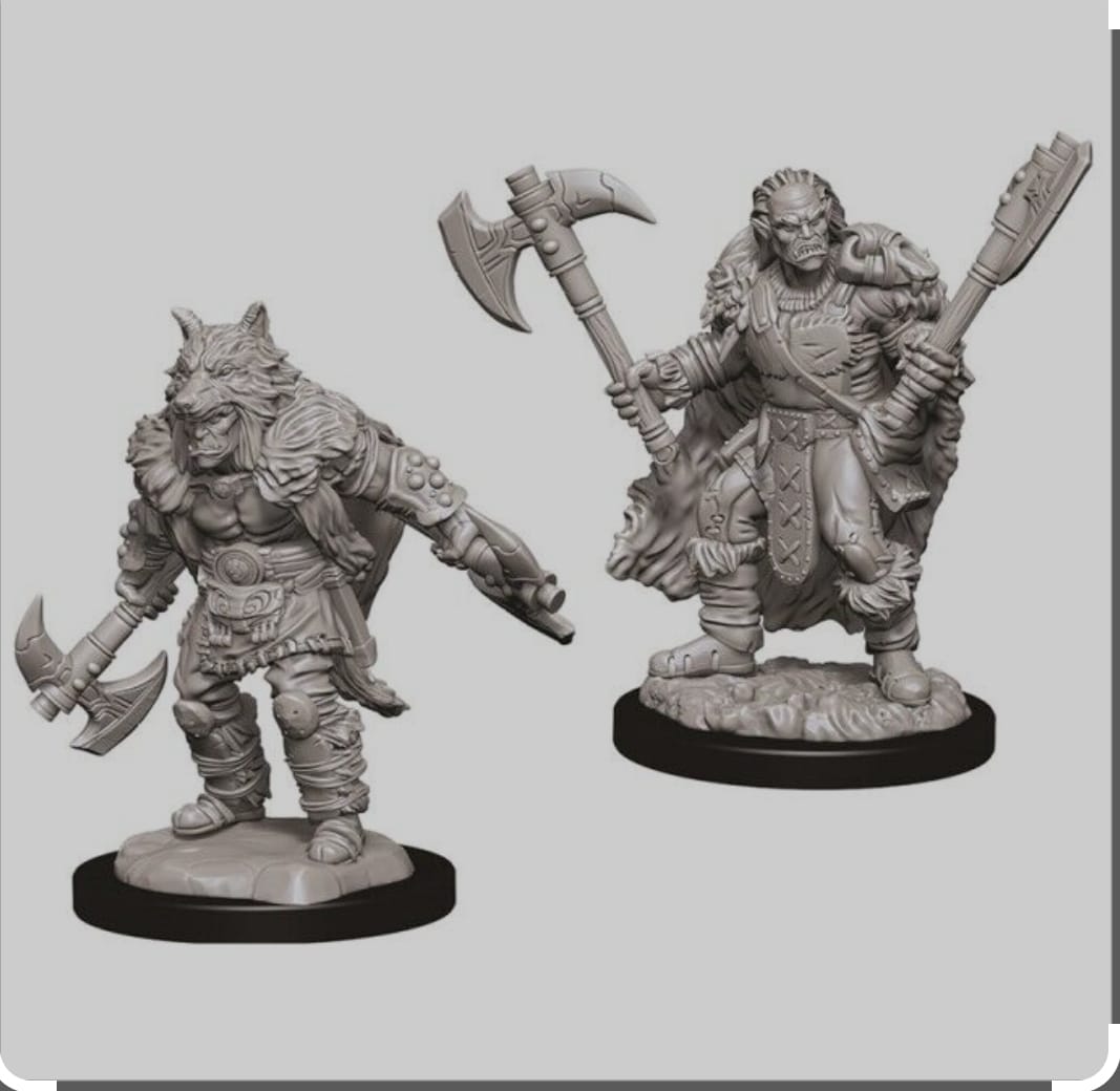 WizKids - D&D Nolzurs Marvelous Miniatures: Male Half-Orc Barbarian - Wave 9
