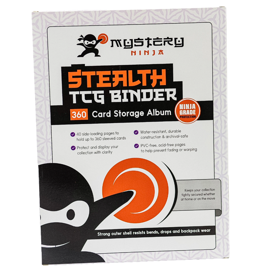 Mystery Ninja - Stealth TCG Binder Storage Album - Black Textured