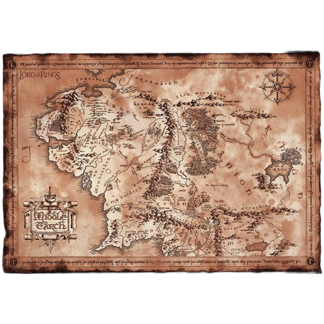 Lord Of The Rings Middle Earth Map Maxi Poster