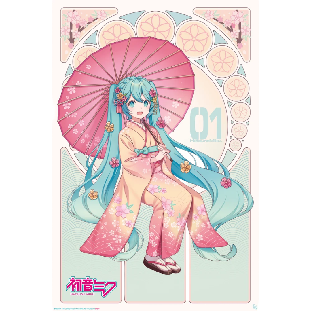 Hatsune Miku Sakura Kimono Maxi Poster