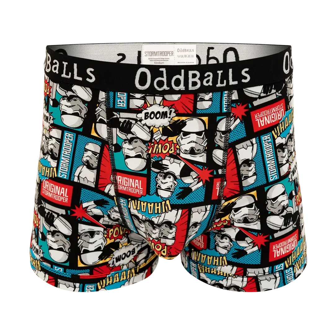OddBalls - Original Stormtrooper Comic - Mens Cotton Boxer Shorts - Large
