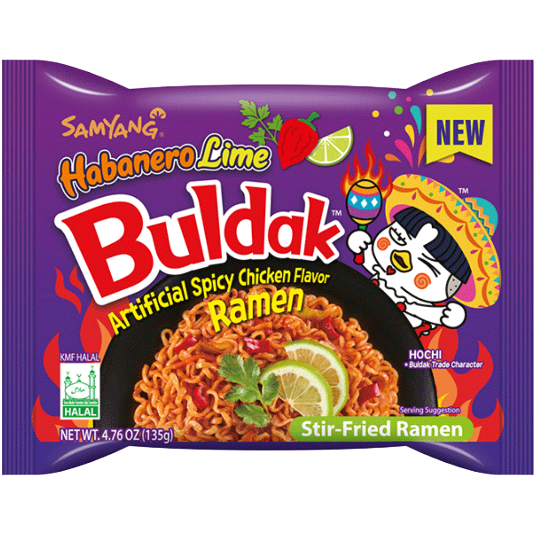 Samyang Buldak Hot Chicken Habanero Lime 135g