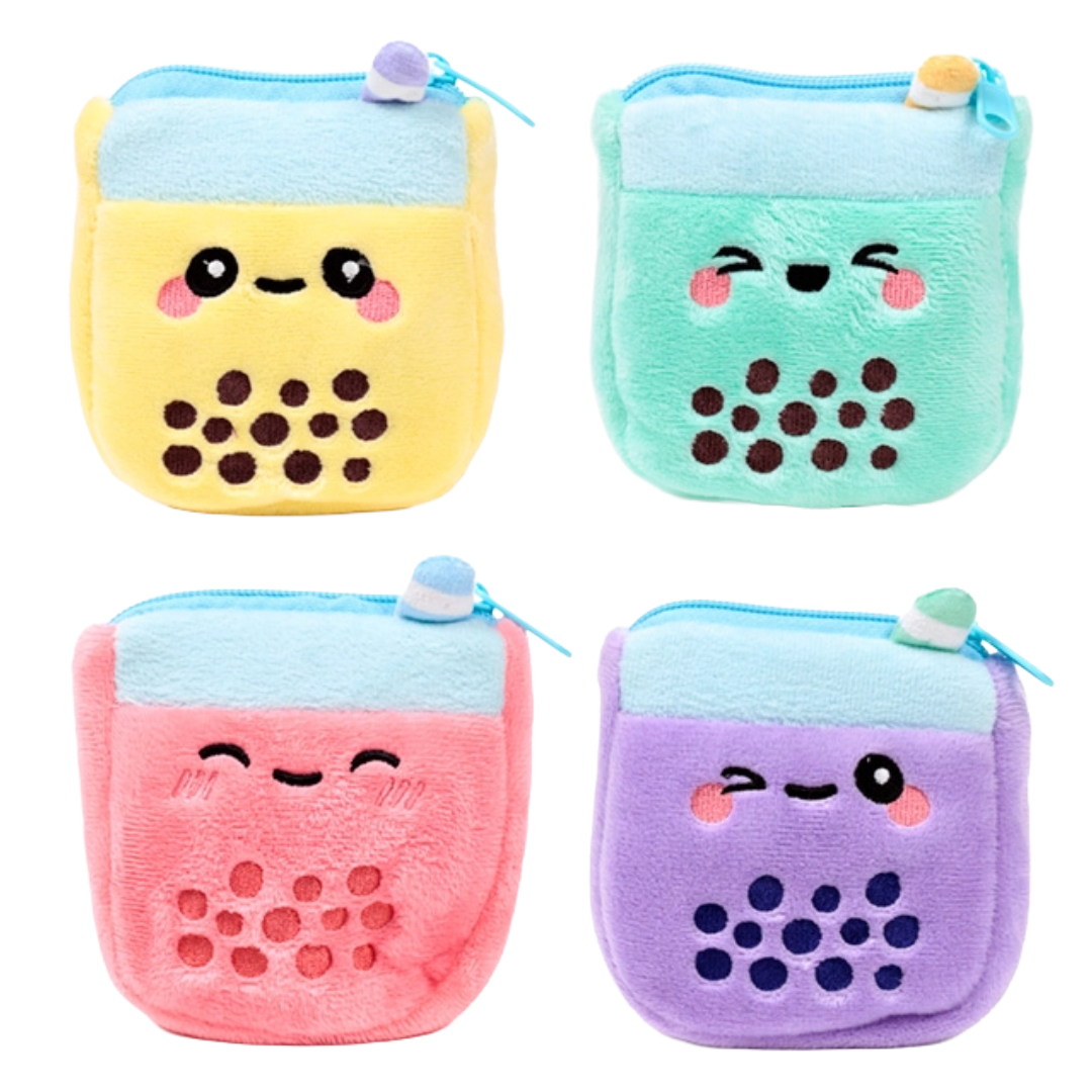 Foodiemals Bubble Tea Plush Mini Change Purse