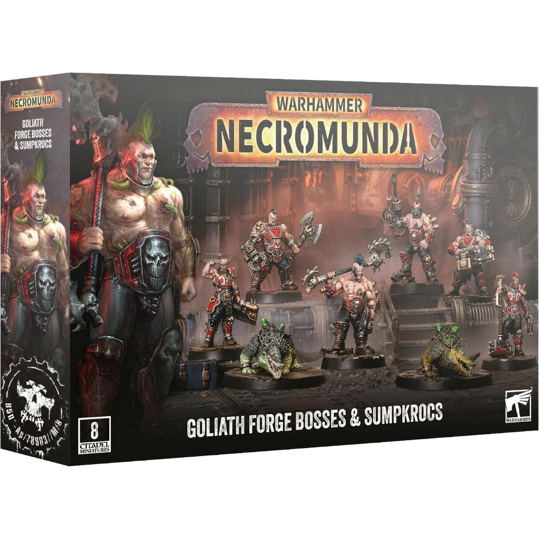 Warhammer Necromunda: Goliath Forge Bosses and Sumpkrocs