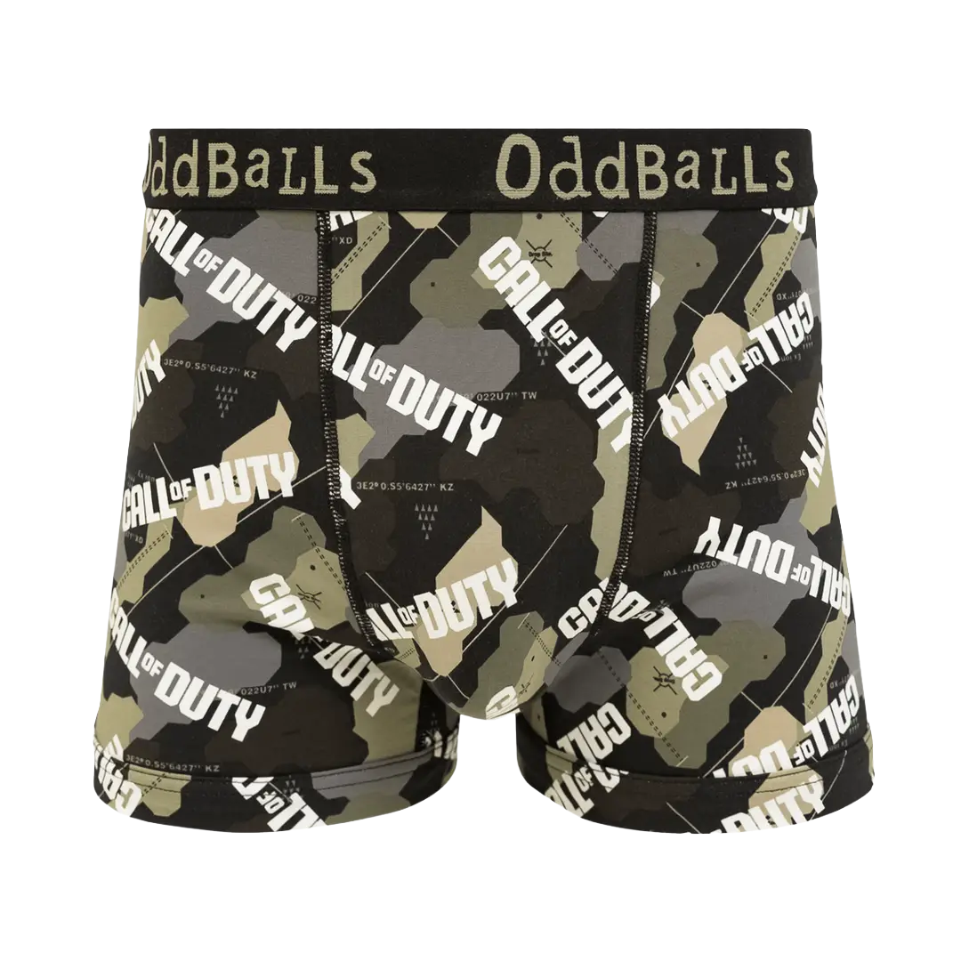 OddBalls - Call of Duty Camo - Mens Cotton Boxer Shorts - Large