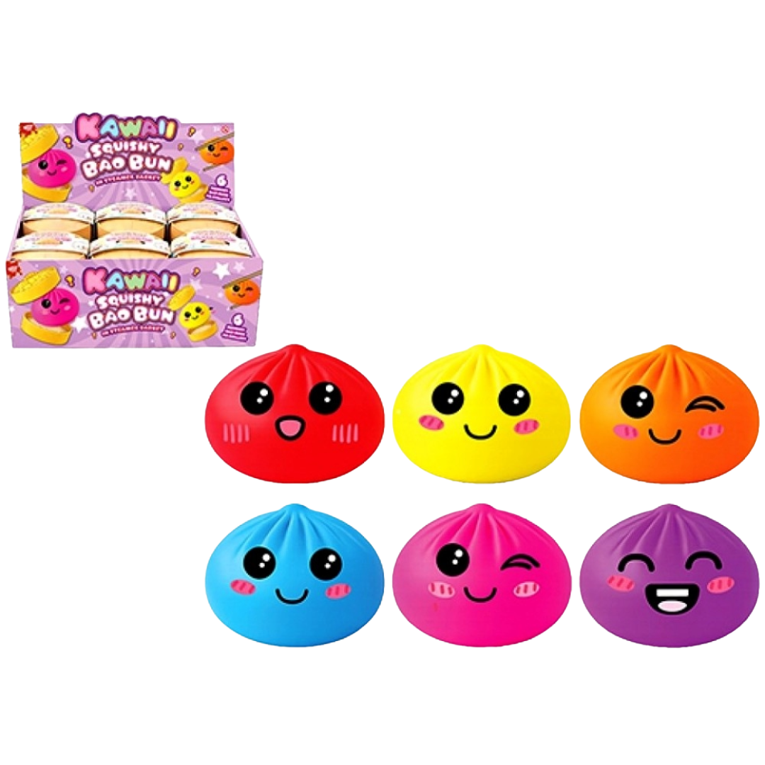 Kawaii Bao Bun Neon Squishy
