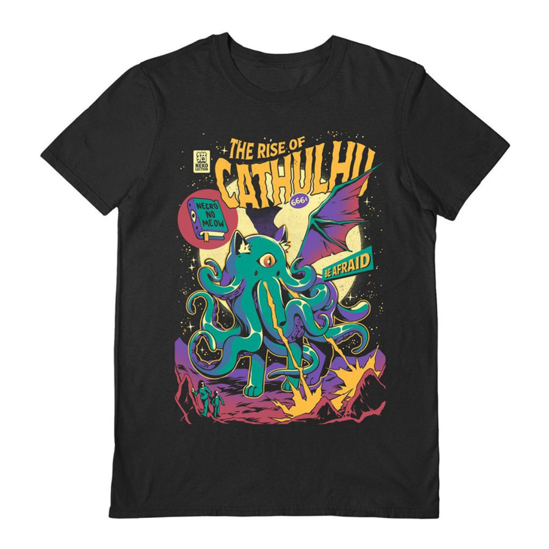 Rise of Cathulhu T-shirt (Black)