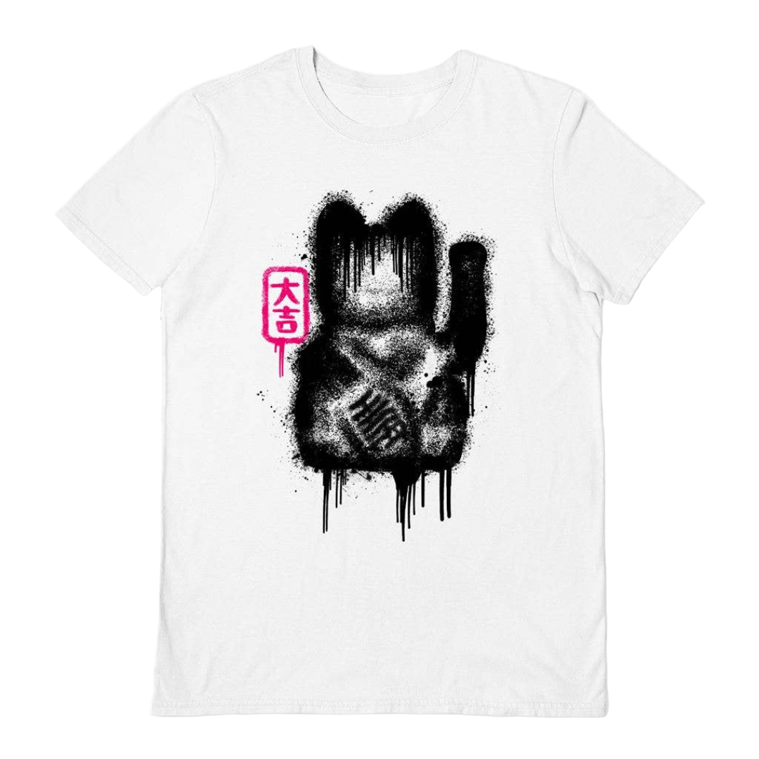 Rocket Man Lucky Cat Spray T-shirt