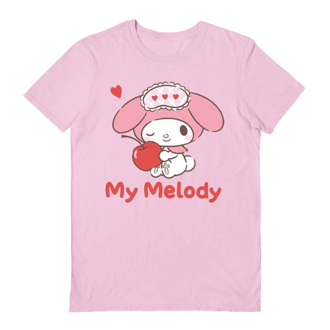 Hello Kitty And Friends My Melody T-shirt(Light Pink)