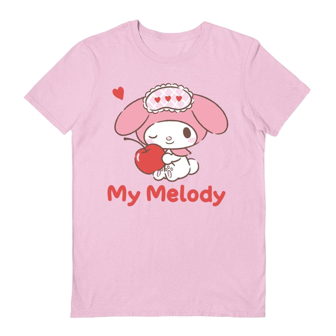 Hello Kitty And Friends My Melody T-shirt(Light Pink)