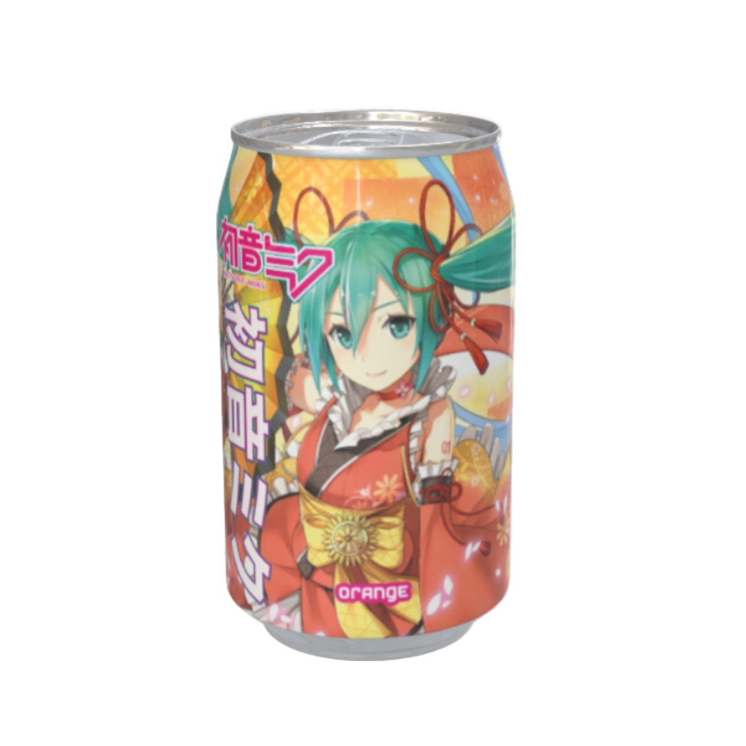 Hatsune Miku Orange Flavour Soda - 330ml