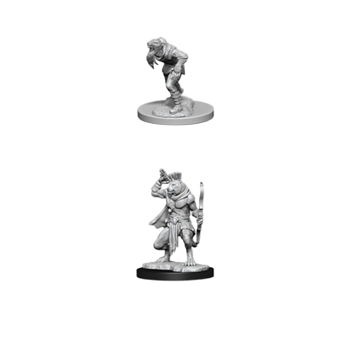 Wizkids - D&D Nolzurs Marvelous Miniatures: Wererat & Weretiger - Wave 11