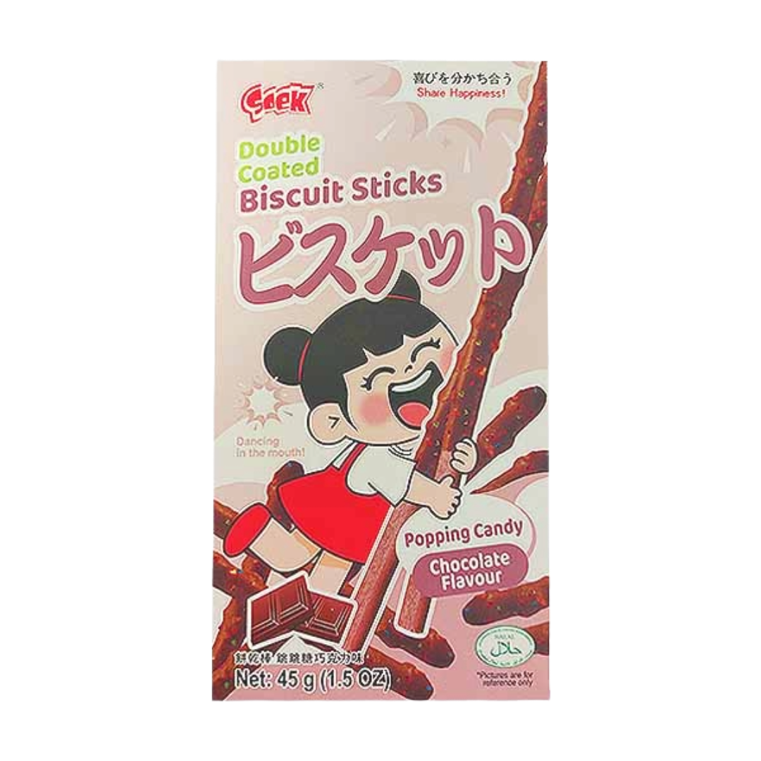 Soek Biscuit Sticks-Popping Candy Chocolate 45g