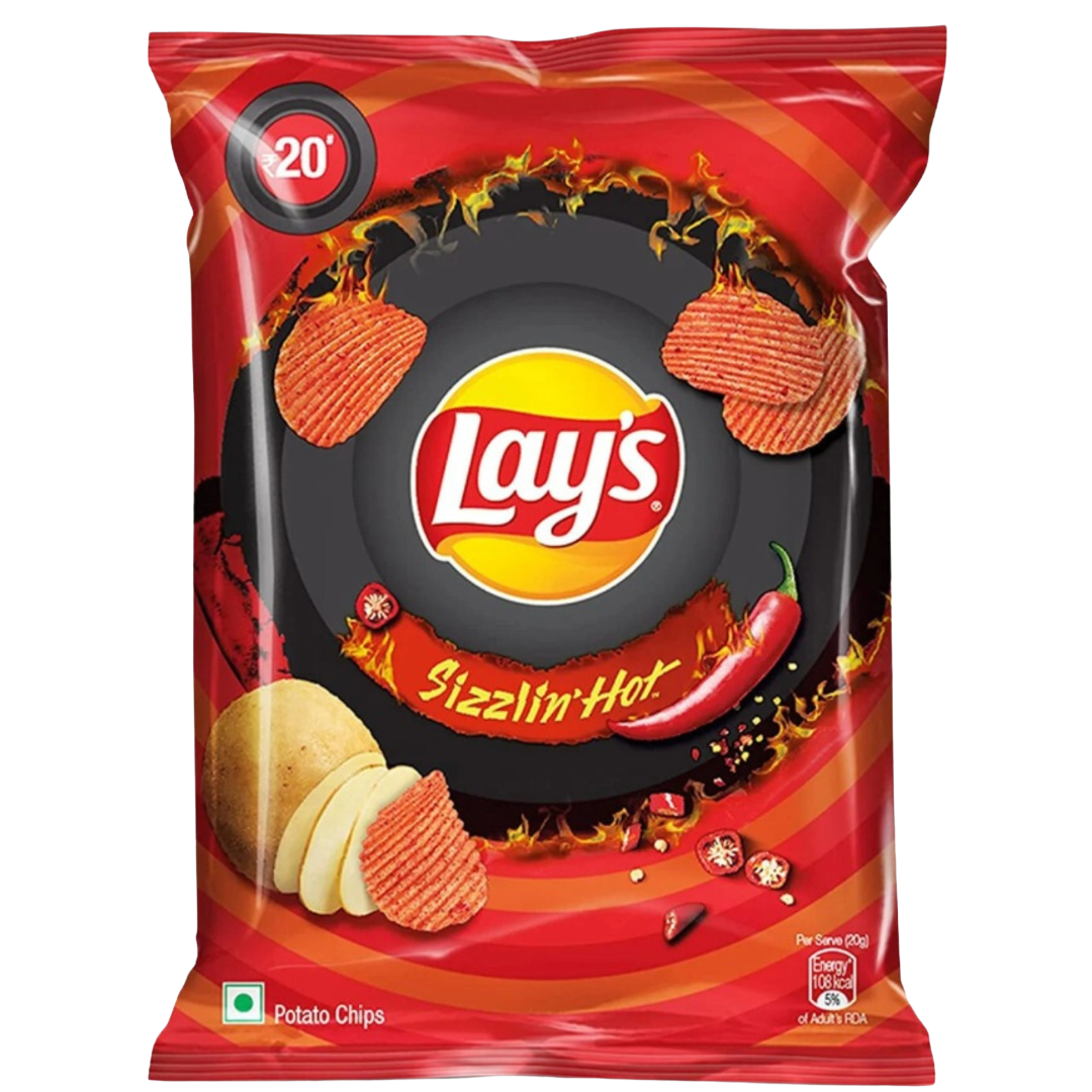 Lays Sizzling Hot Indian 48g