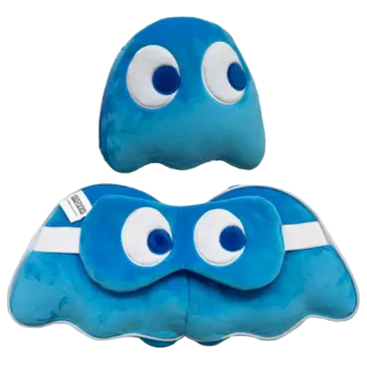 Pac Man Ghosts Travel pillow and Eye Mask