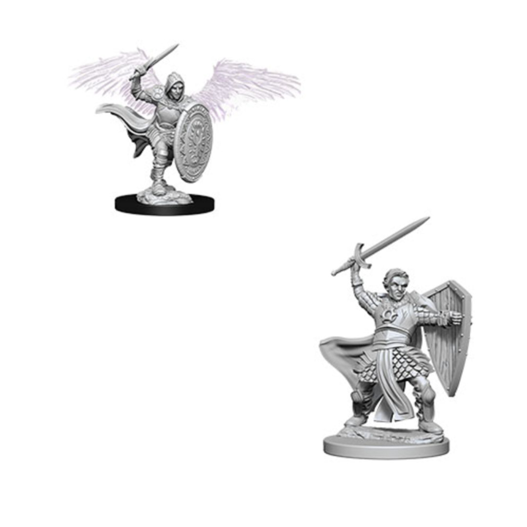 WizKids - D&D Nolzurs Marvelous Miniatures: Aasimar Male Paladin - Wave 5