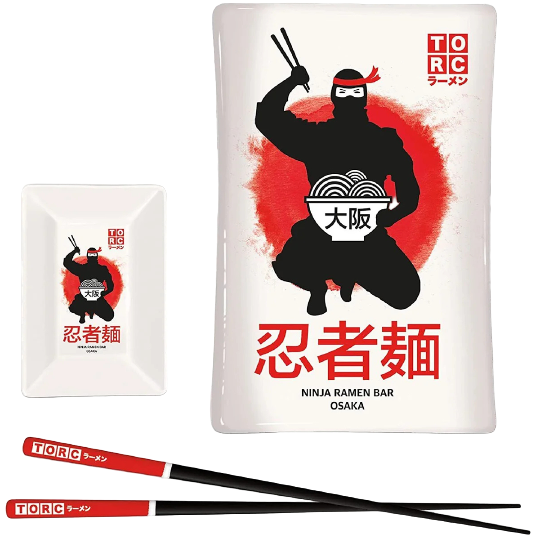 Ninja 2 Sushi Trays & Chopsticks
