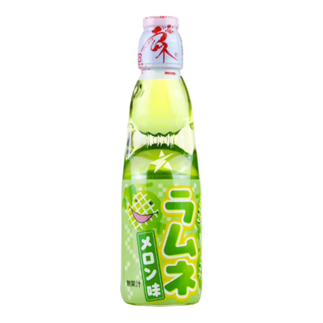Hatakosen Ramune Soda - Melon Flavour 200ml