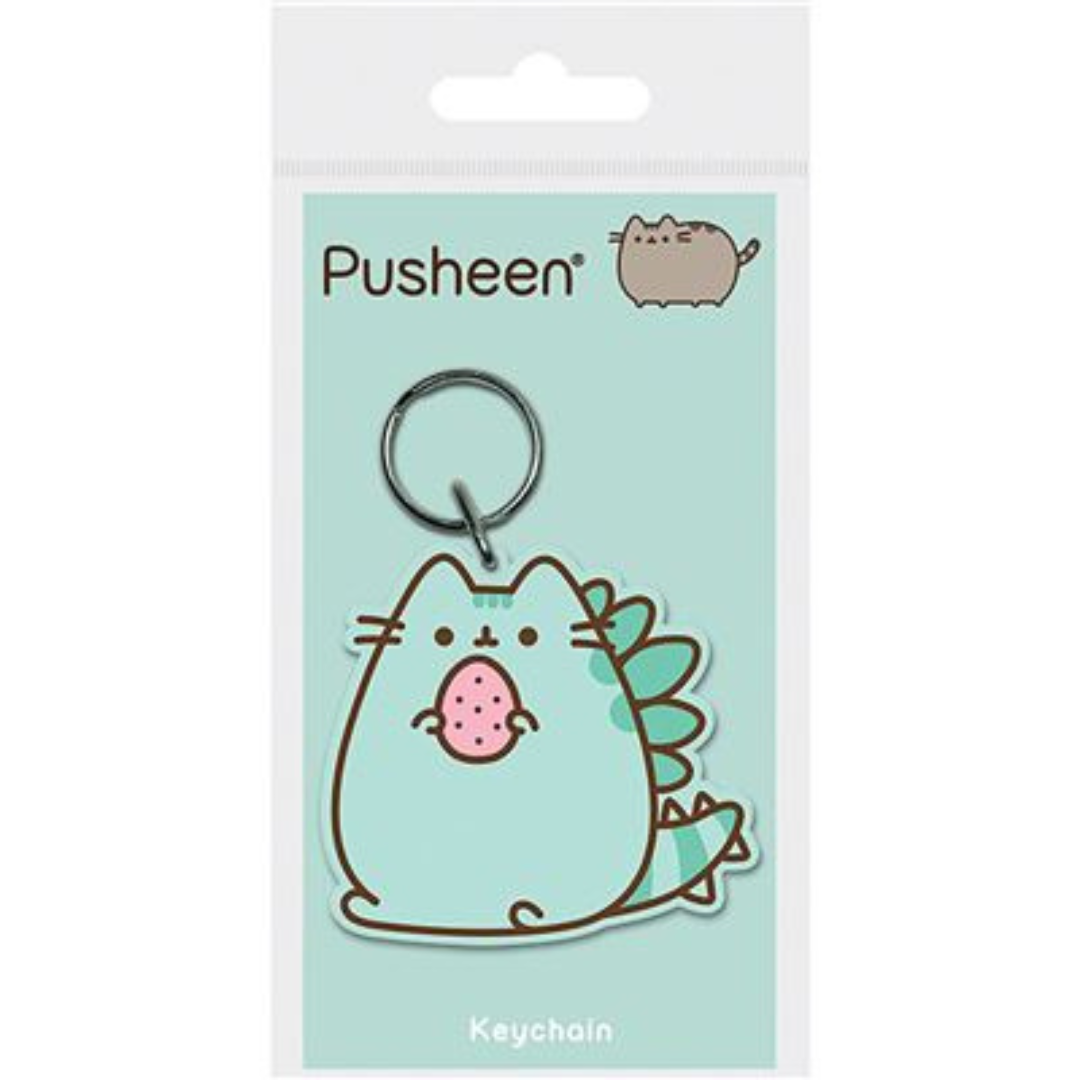 PUSHEEN (PUSHEENOSAURUS) PVC KEYCHAIN