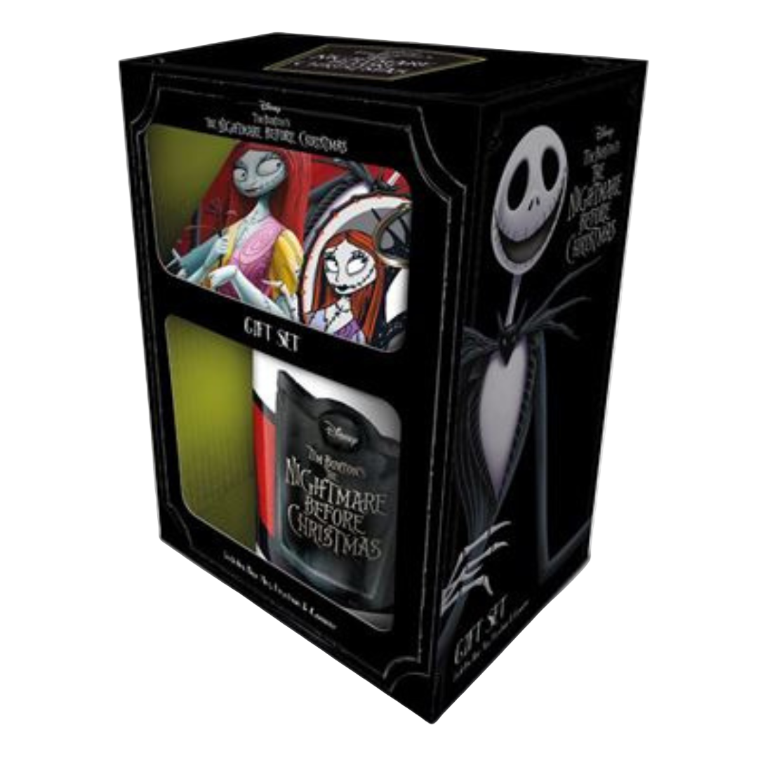 NIGHTMARE BEFORE CHRISTMAS (JACK&SALLY) GIFT SET (MUG, COASTER & KEYCHAIN)