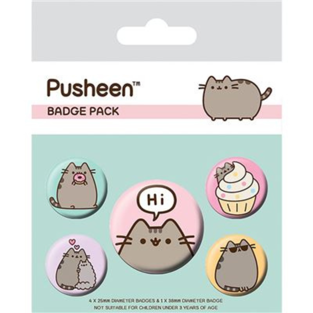PUSHEEN (PUSHEEN SAYS HI) BADGE PACK