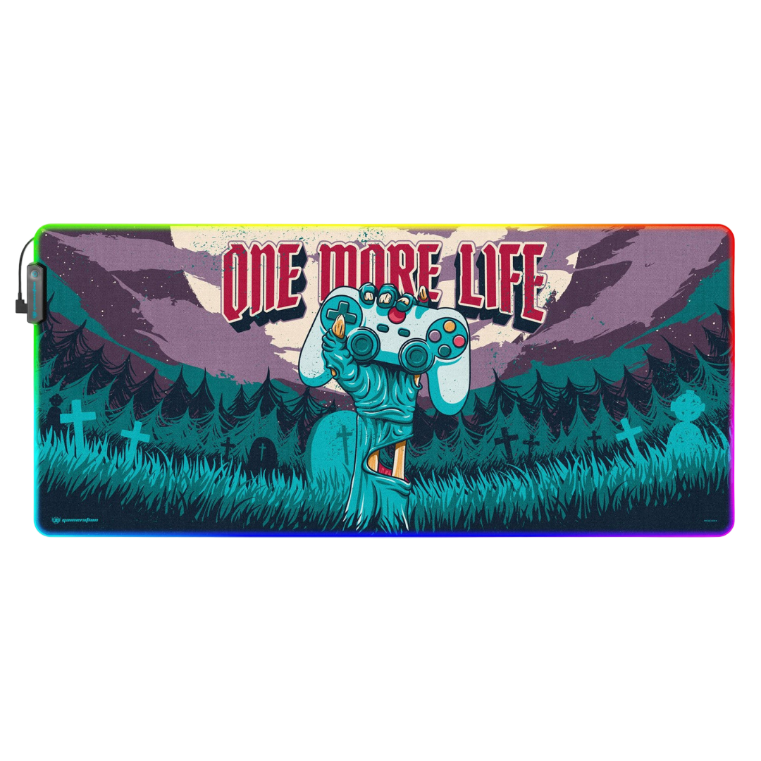 ONE MORE LIFE LED XXL MOUSE MAT