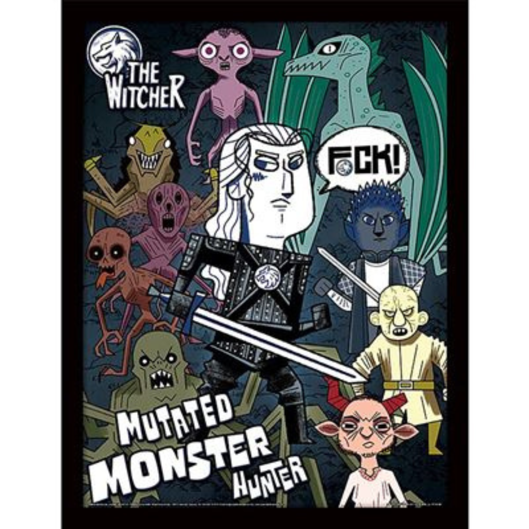 THE WITCHER (DESIGN 1) Framed Print