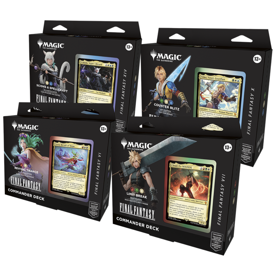 Magic: The Gathering - Final Fantasy Commander Decks ( Full Set Of 4)