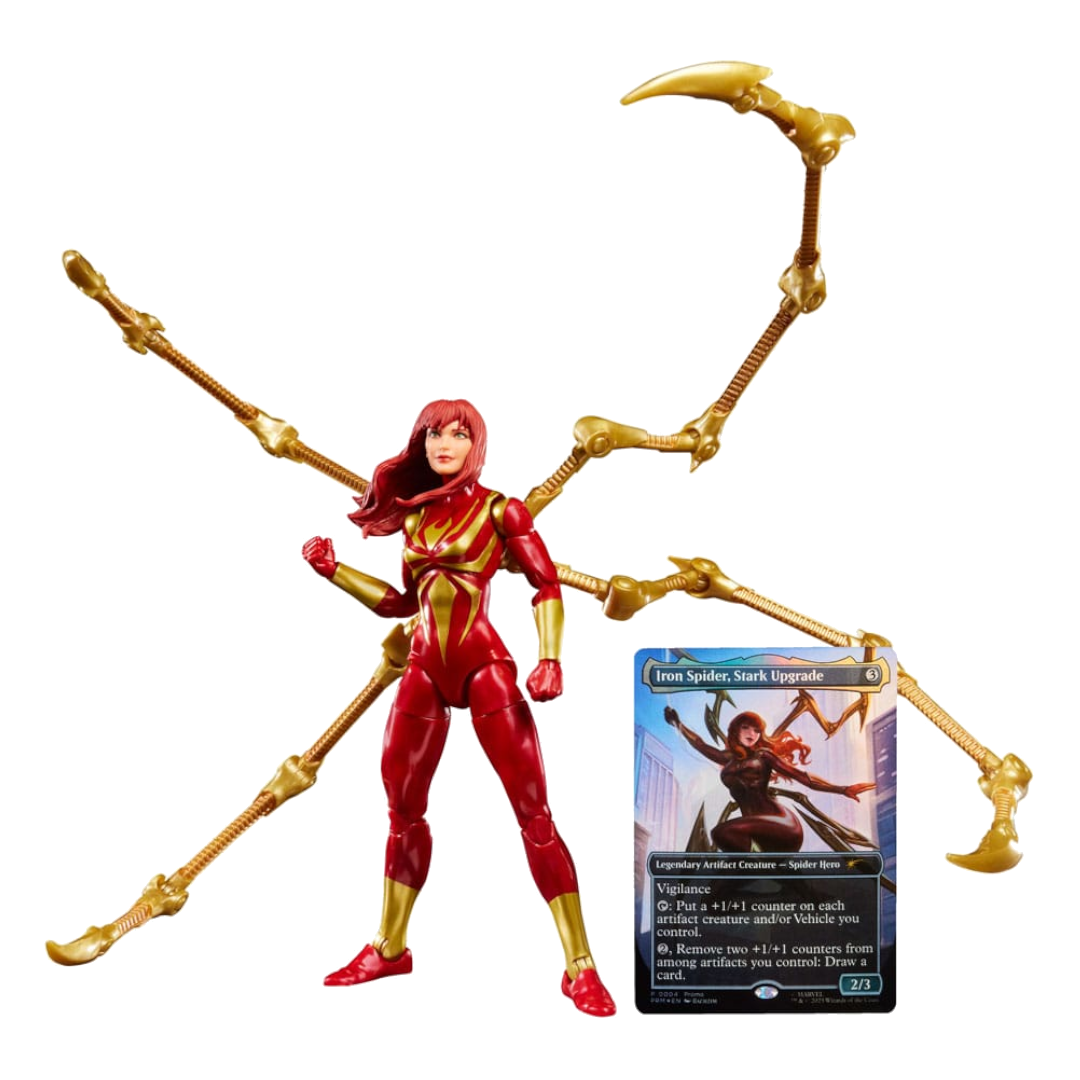 Marvel Legends Magic: The Gathering Action Figure Mary Jane Watson (Iron Spider) (plus Exclusive Foil Card) 15 cm