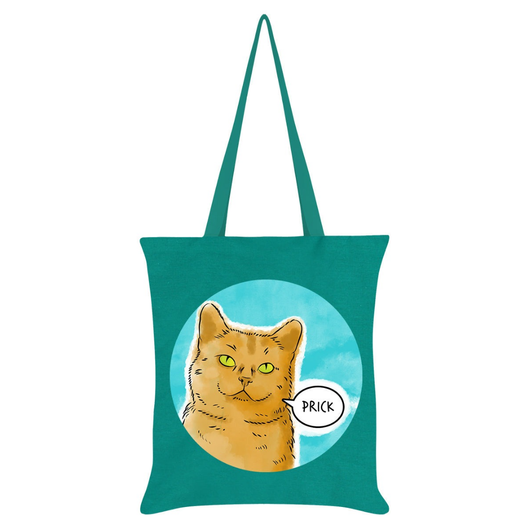 Cute But Abusive - Prick Emerald Green Tote Bag