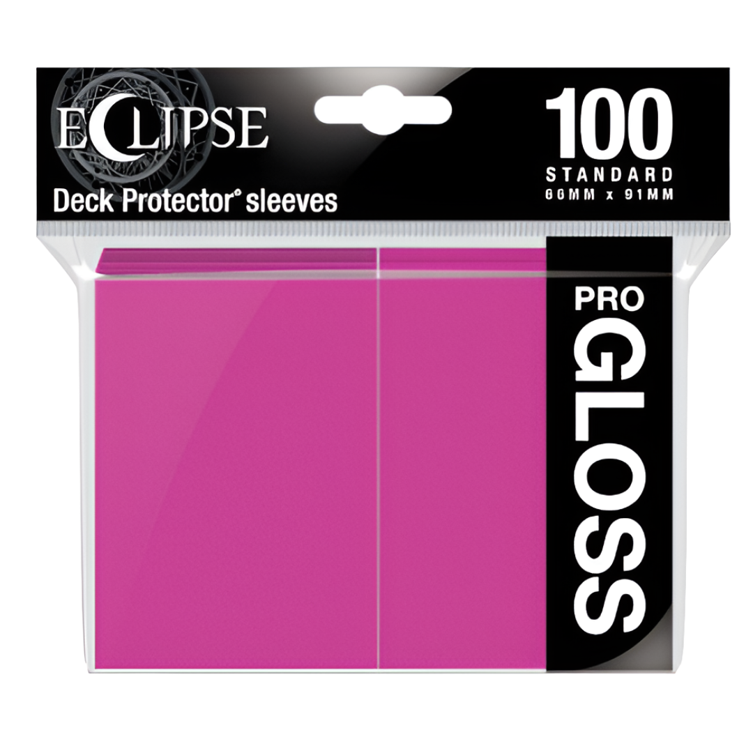 Ultra Pro - Eclipse Gloss Standard Sleeves 100 Pack - Hot Pink