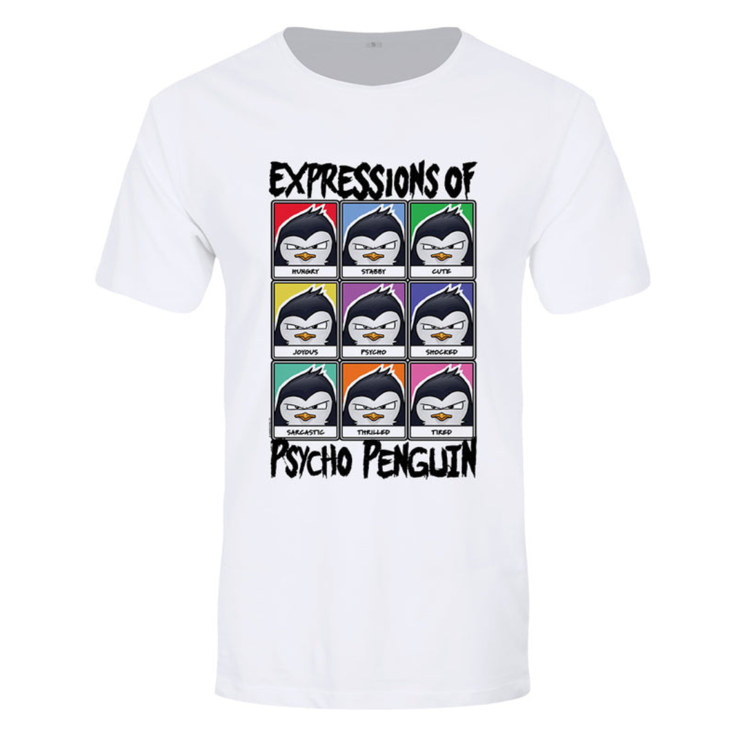 Psycho Penguin Expressions Men's Premium White T-Shirt