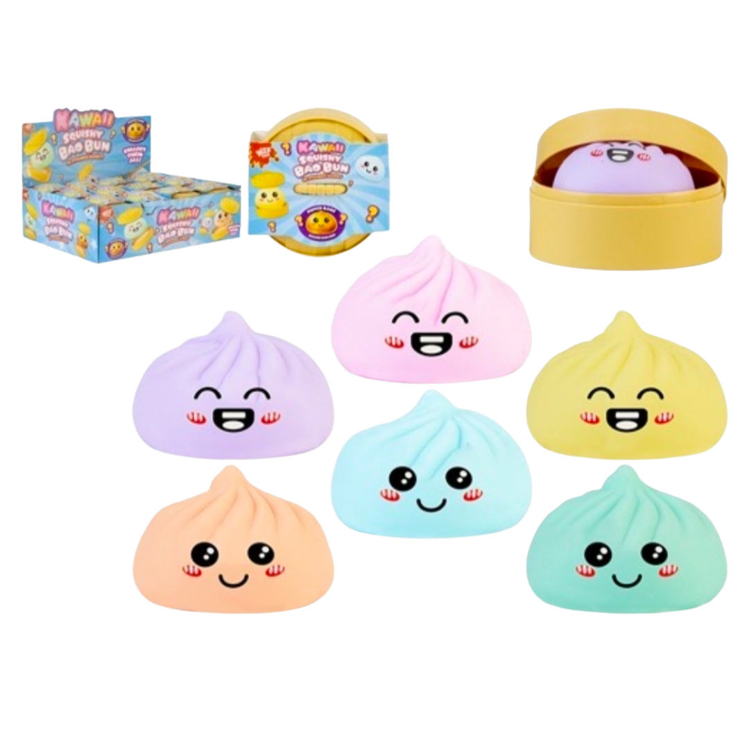 Wizz Toys Pastel Bao Dumpling With Maltose in Basket 5.5cm