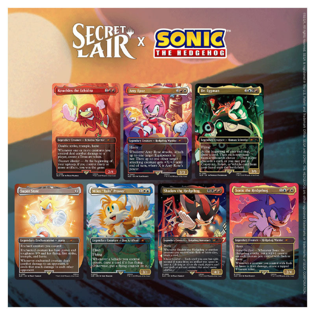Pre-Order - Magic: The Gathering - WPN Exclusive Non Foil Secret Lair - Sonic The Hedgehog: Friends & Foes