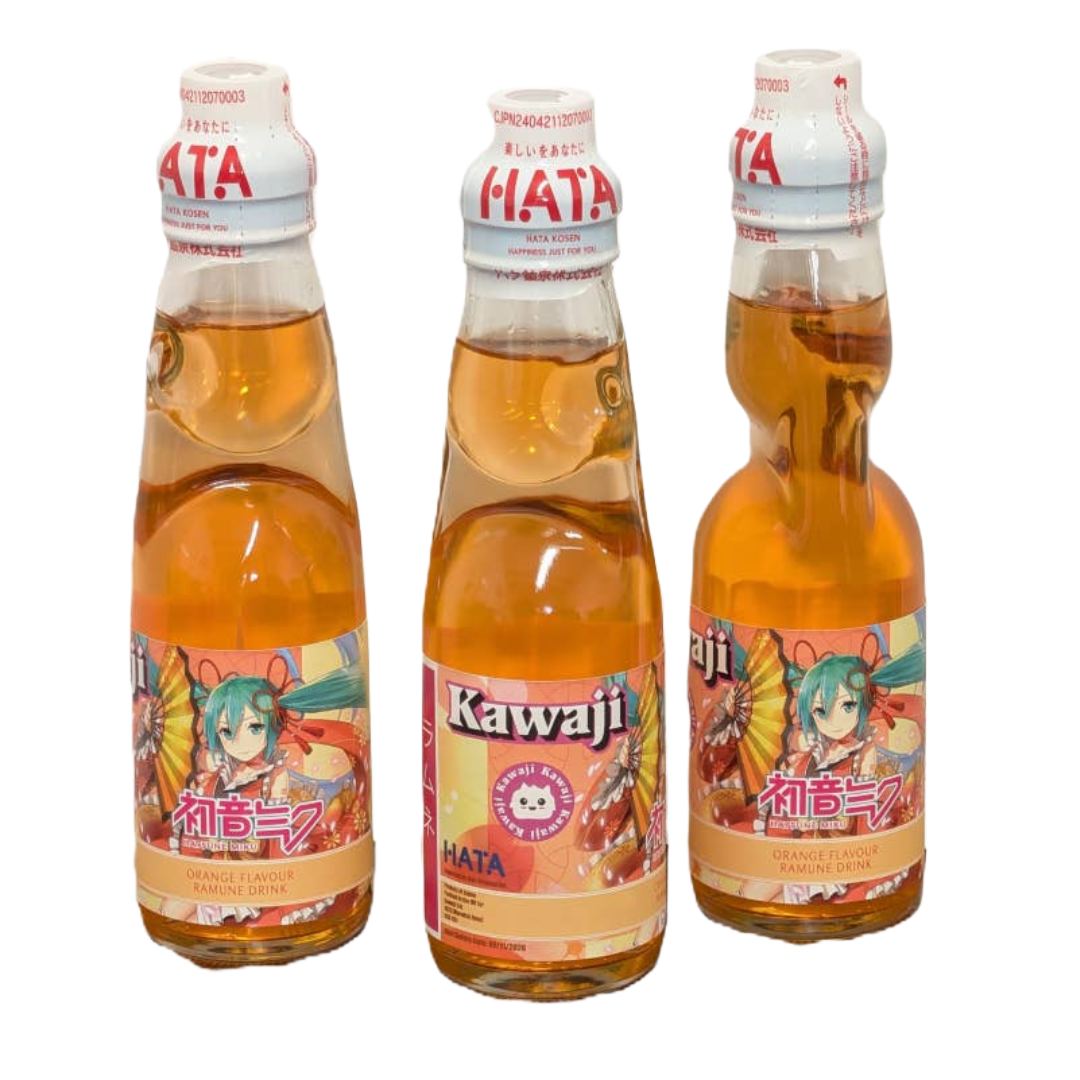 Hatsune Miku Orange Flavour Ramune Soda 200ml