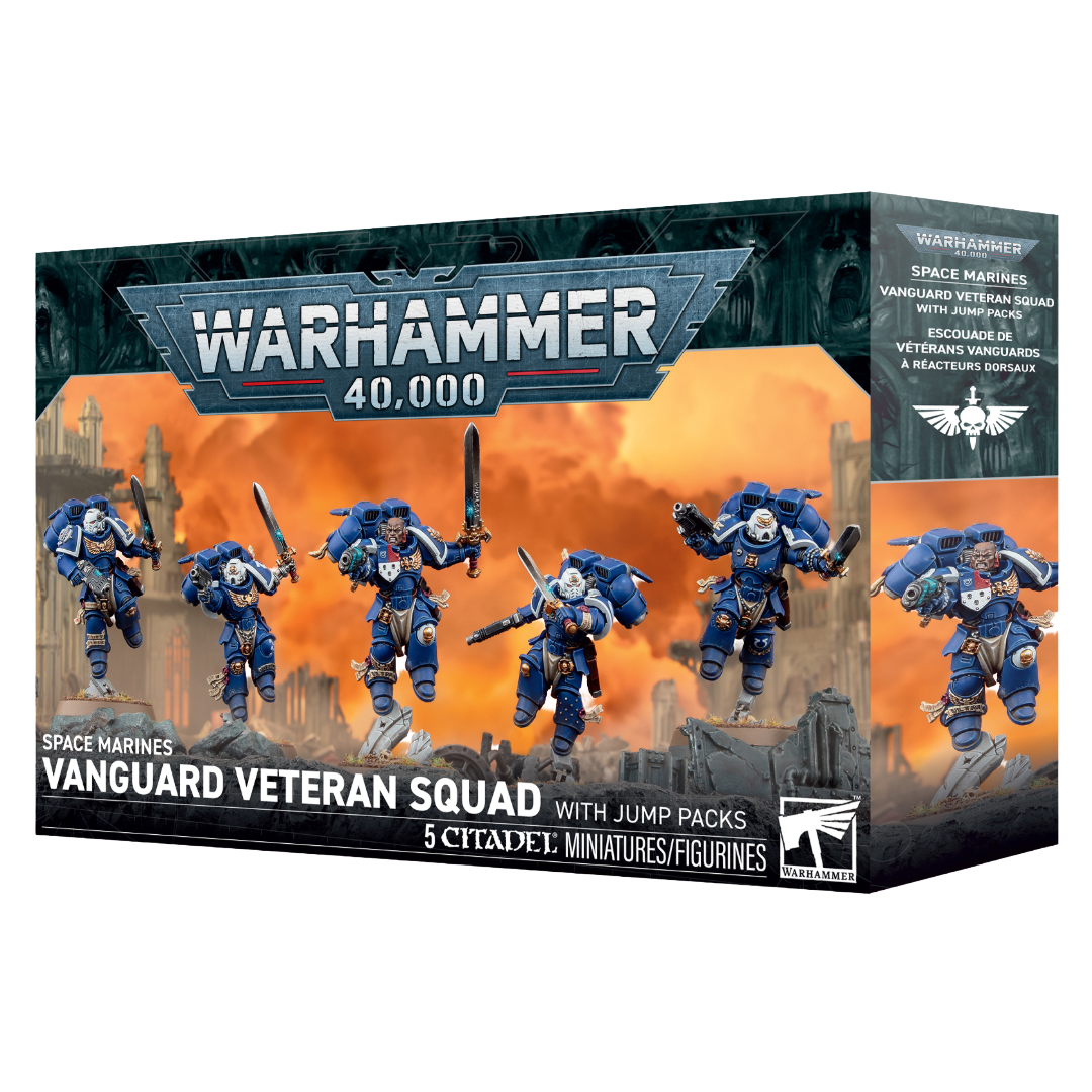 Warhammer 40,000 - Space Marines: Vanguard Veteran Squad With Jump Packs