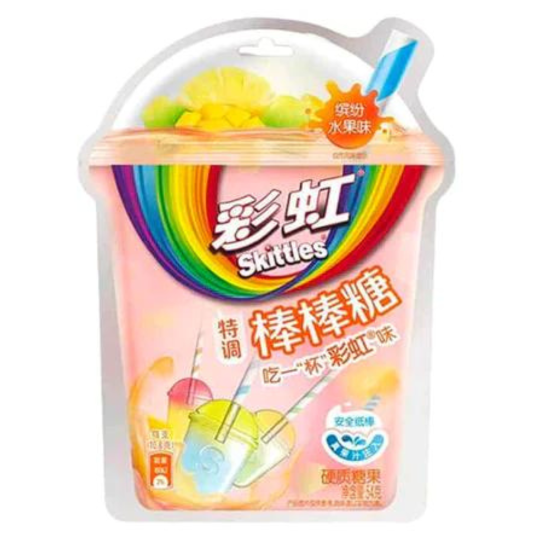 Skittles Lollipops Real Fruit Chinese 54g