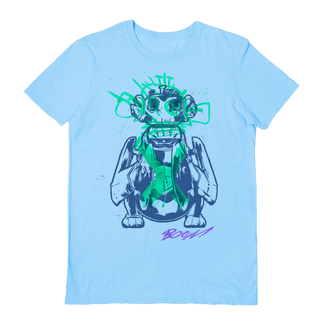 ARCANE (GRAFFITI MONKEY) LIGHT BLUE UNISEX T-SHIRT