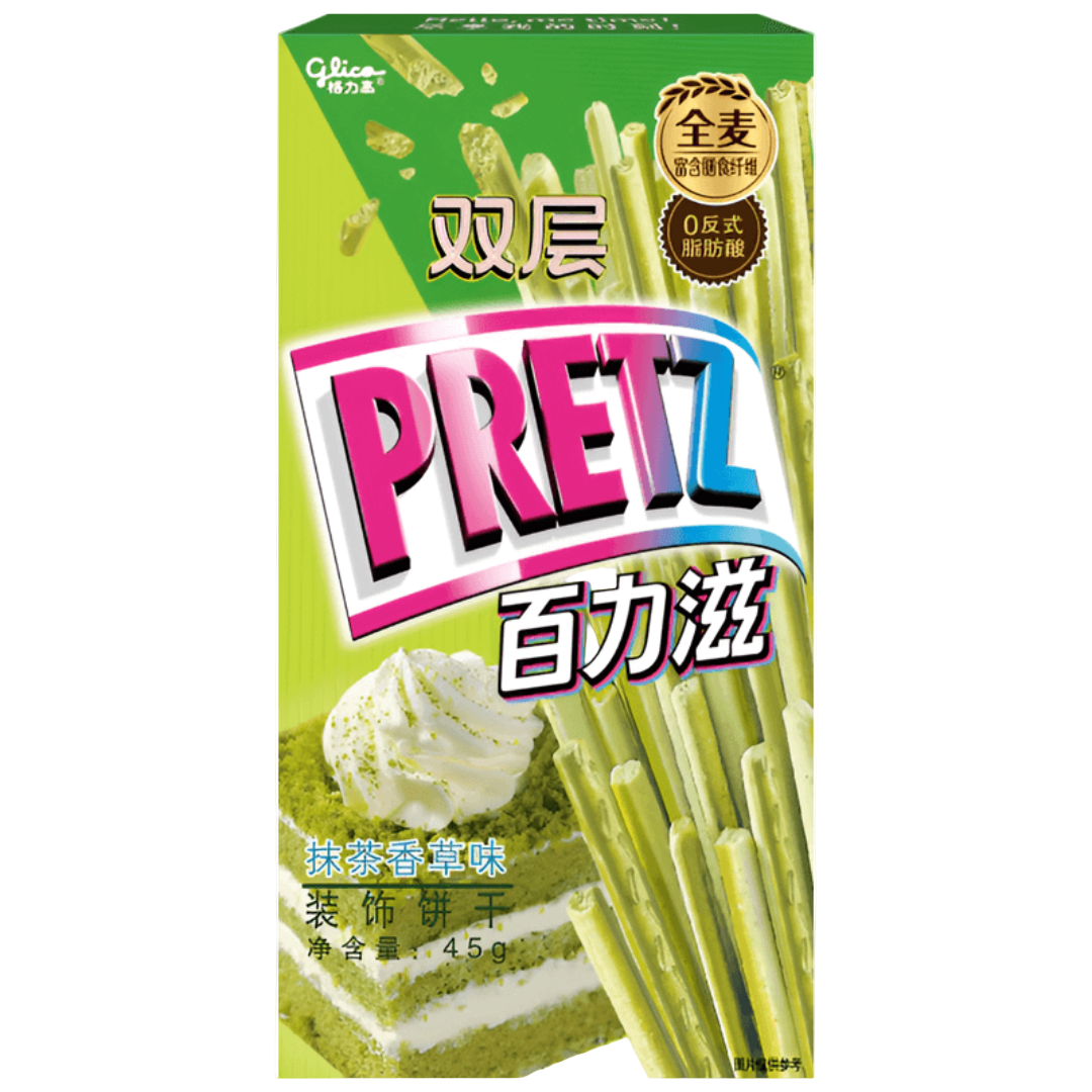 Glico Pretz Vanilla Matcha Flavour 45g