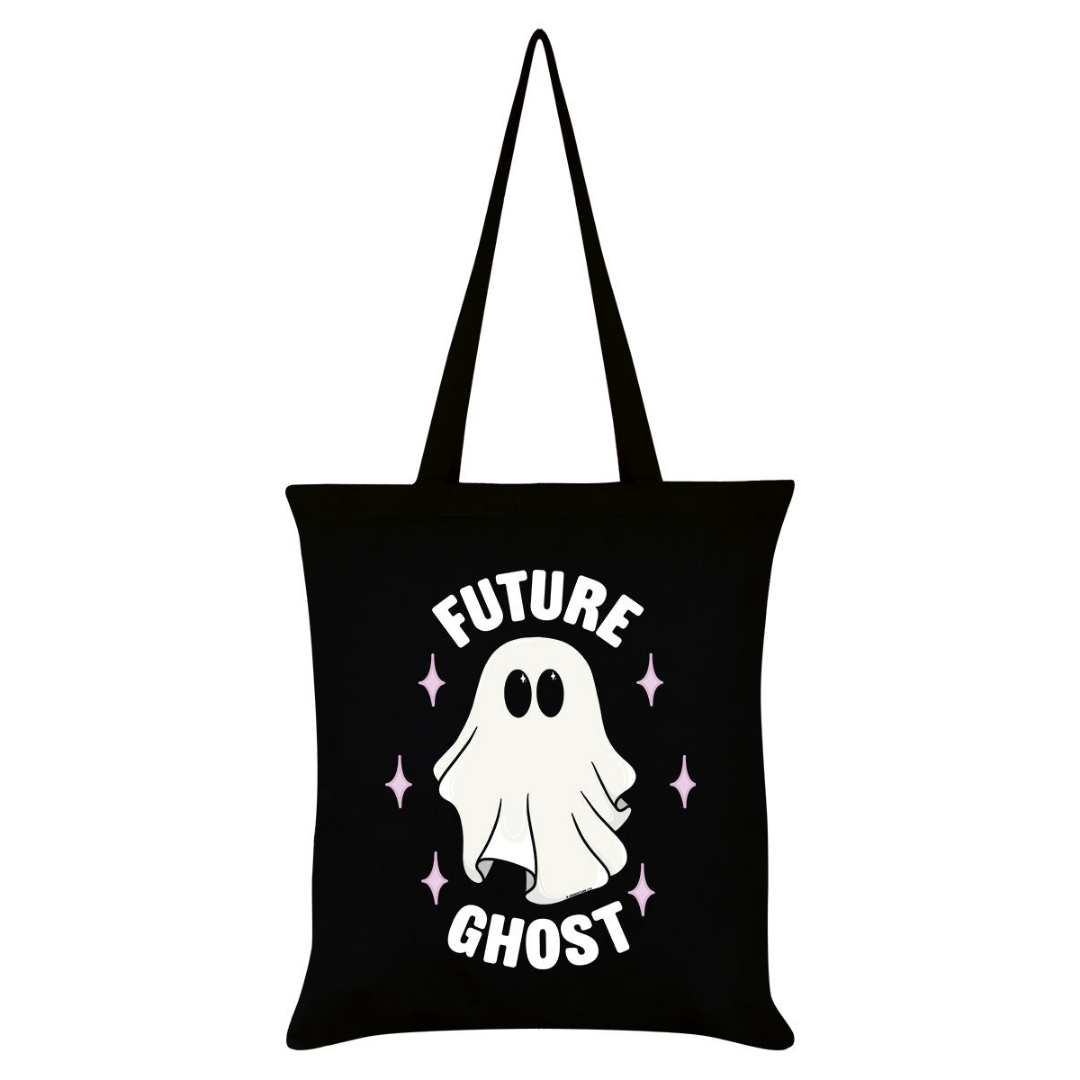 Galaxy Ghouls Future Ghost Black Tote Bag