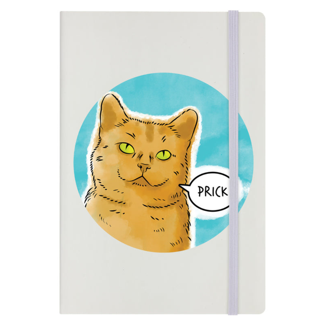 Cute But Abusive - Prick Cream A5 Hard Cover Notebook