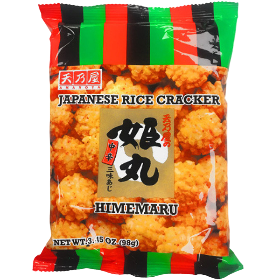 Corp Medium-Hot Spiced Rice Crackers, 98g