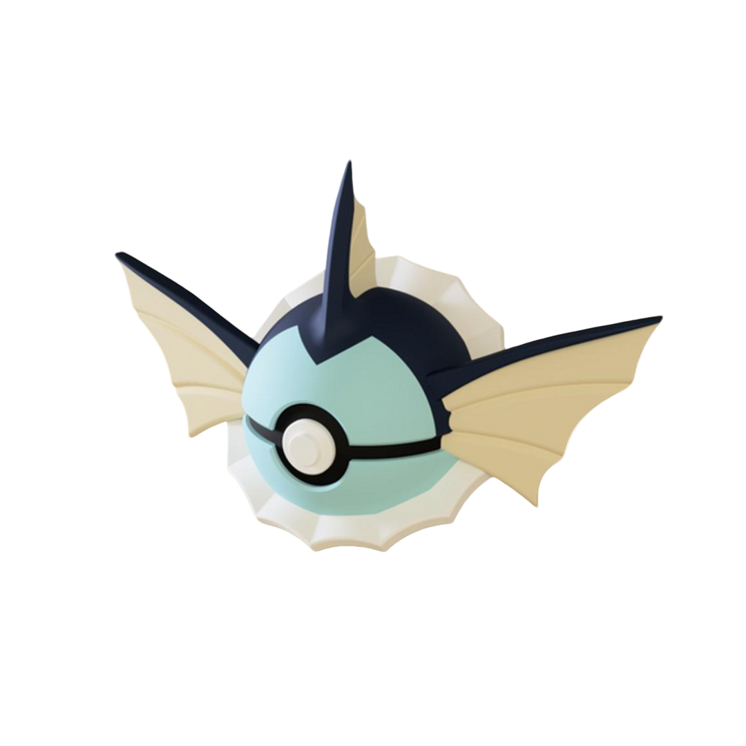#0134 Vaporeon - Pokemon Character Pokeball