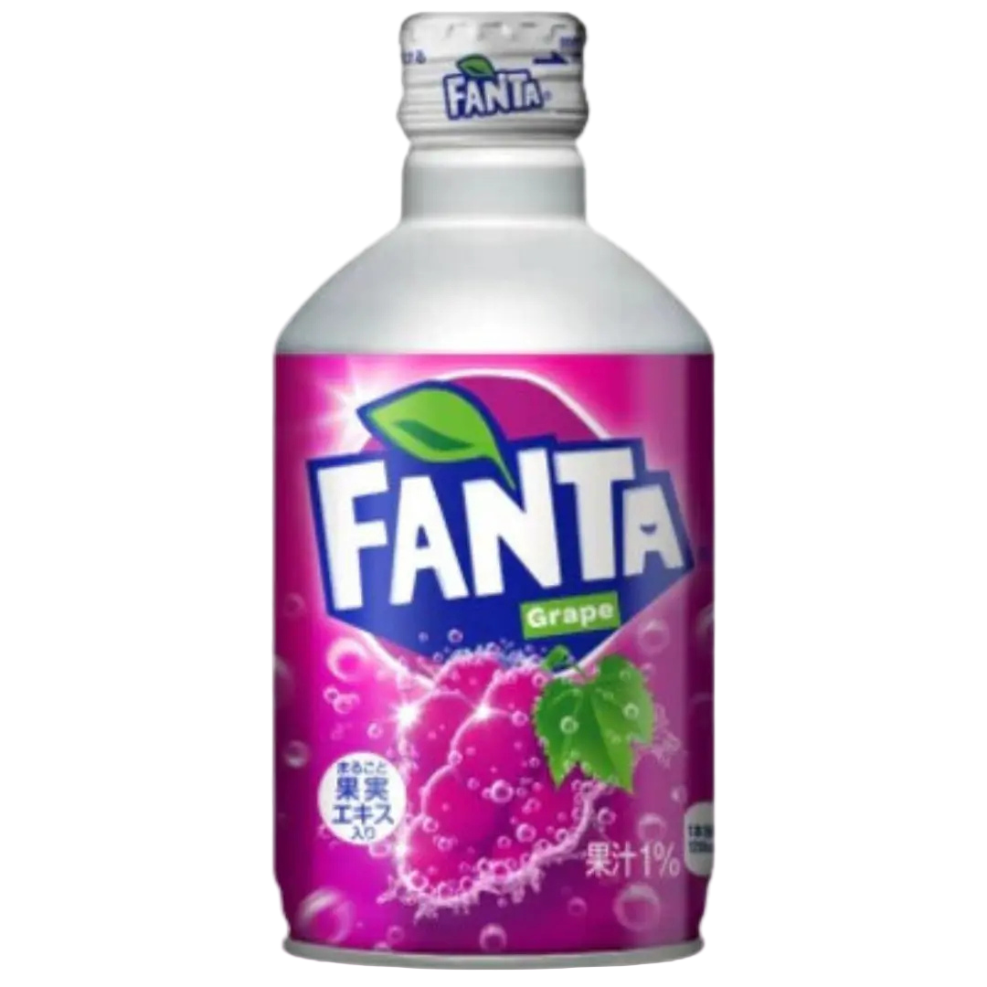 Fanta Grape Metal Bottle Japan 300ml
