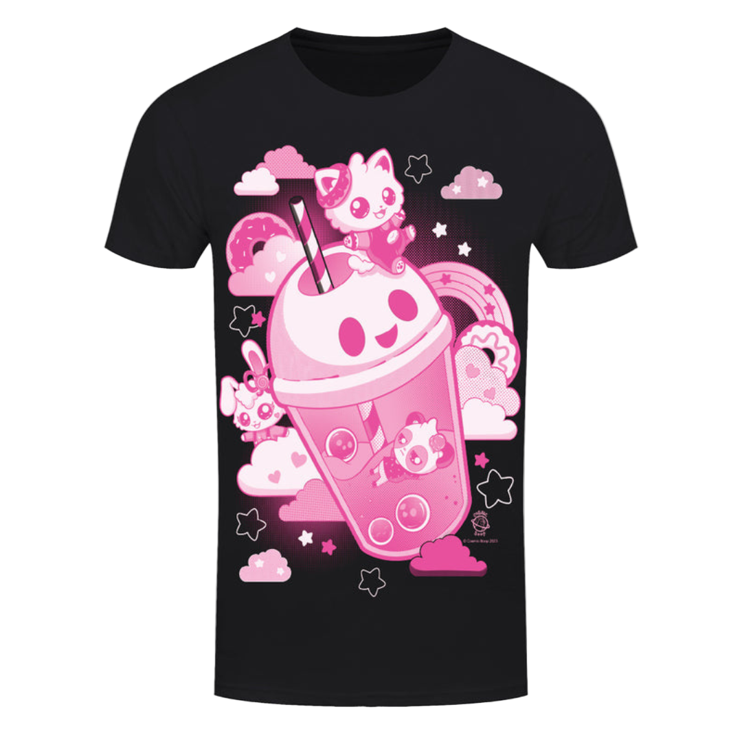 Cosmic Boop Soda Pop Men's Black T-Shirt
