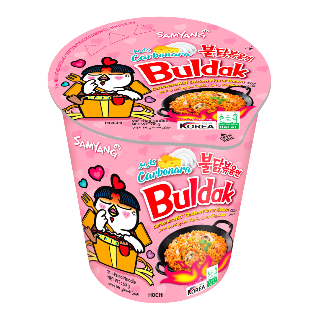 Samyang Buldak Hot Chicken Flavour Ramen - Carbonara Cup 80g