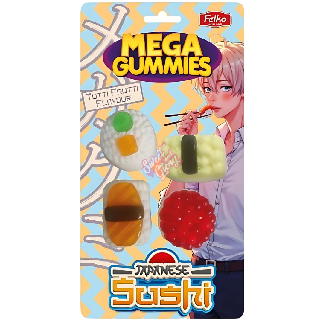 Mega Gummies Japanese Sushi 120g