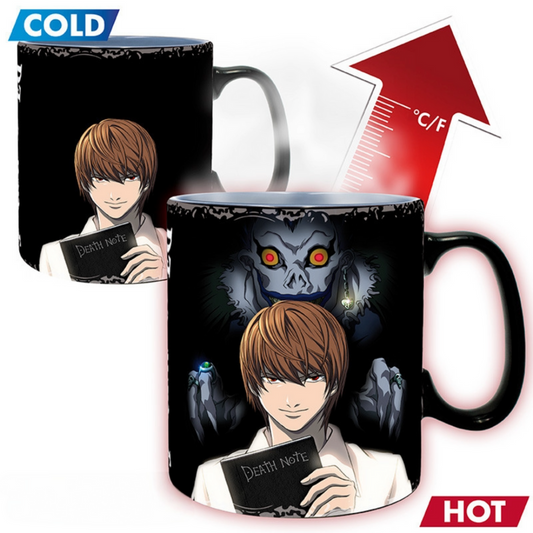 Death Note Kira & L 460ml Heat Change Mug