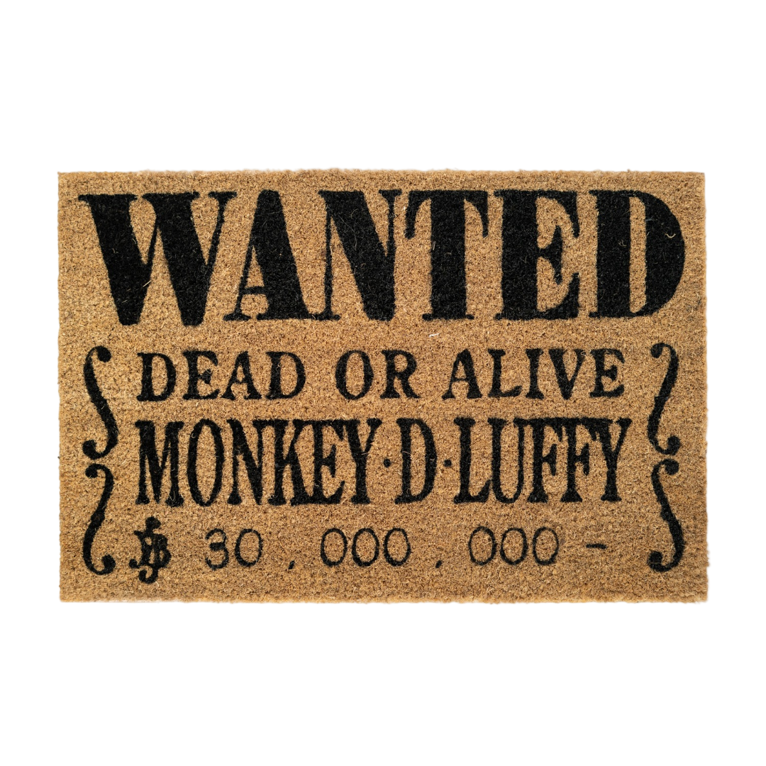 One Piece Wanted Monkey D Luffy doormat