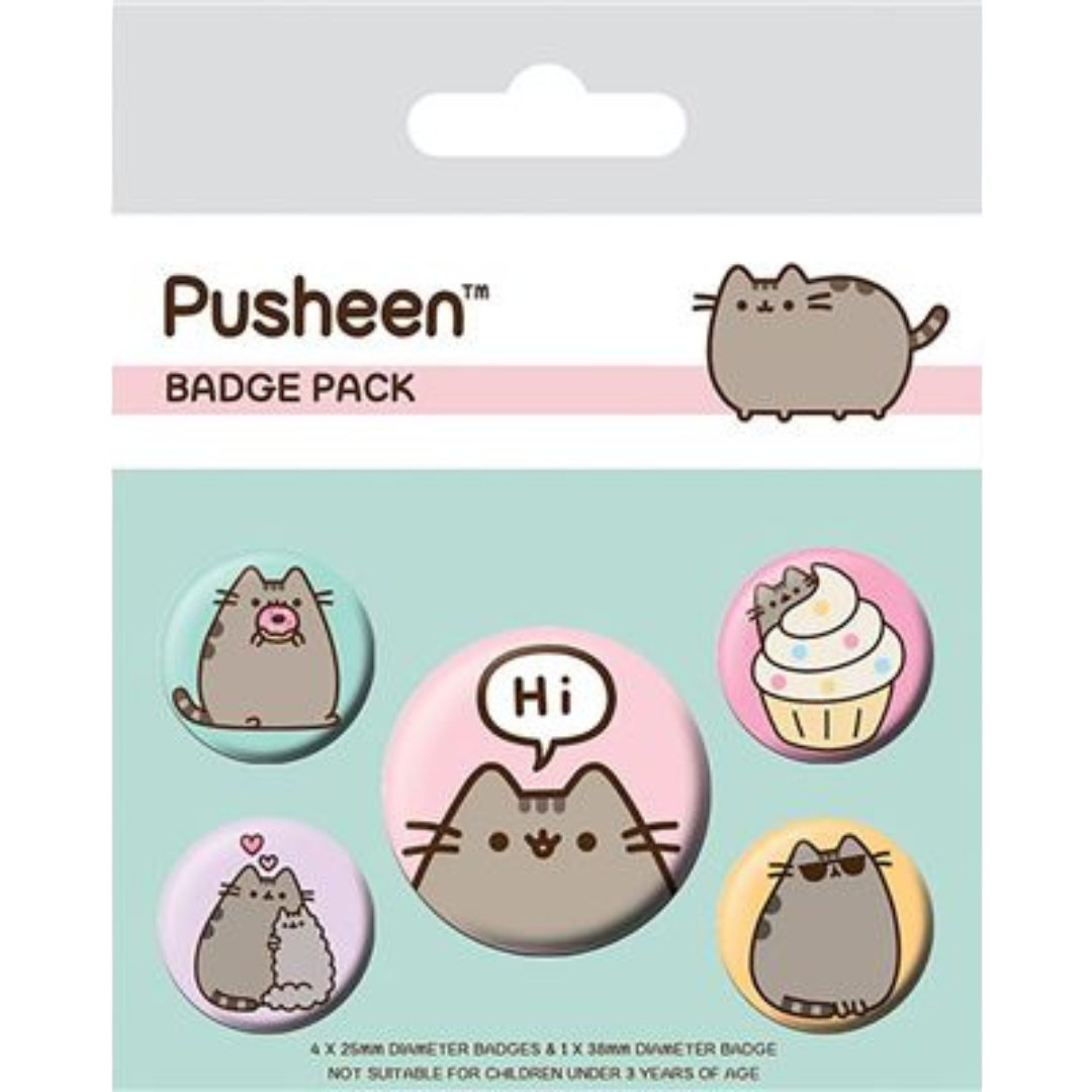 PUSHEEN (PUSHEEN SAYS HI) BADGE PACK